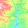 Santa Fe topographic map, elevation, terrain