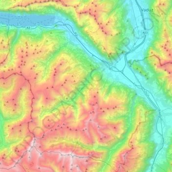Wahlkreis Sarganserland topographic map, elevation, terrain