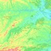 Área Rural topographic map, elevation, terrain