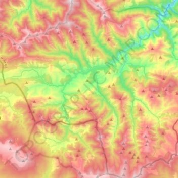 Mansilla de la Sierra topographic map, elevation, terrain