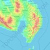 Sarangani topographic map, elevation, terrain