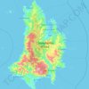 Catanduanes Island topographic map, elevation, terrain