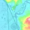 Woodland topographic map, elevation, terrain