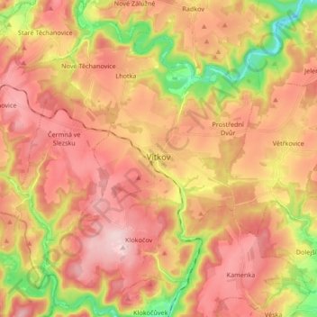 Wigstadtl topographic map, elevation, terrain
