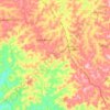 Lageado de Araçaíba topographic map, elevation, terrain