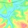 Hunker topographic map, elevation, terrain