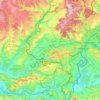 Parc naturel régional Schaffhouse topographic map, elevation, terrain