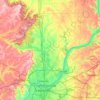 Clark County topographic map, elevation, terrain
