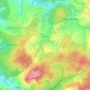 Ottrau topographic map, elevation, terrain