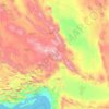 Kerman (provincie) topographic map, elevation, terrain