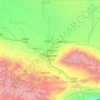 Ürümqi topographic map, elevation, terrain