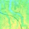 Serua Indah topographic map, elevation, terrain