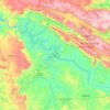 Represa de Peixoto topographic map, elevation, terrain