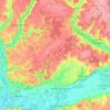 Ruillé-sur-Loir topographic map, elevation, terrain