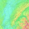 Jura français topographic map, elevation, terrain
