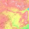 Oblast' dell'Amur topographic map, elevation, terrain