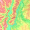 Voronej topographic map, elevation, terrain