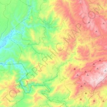 Aouguenz topographic map, elevation, terrain