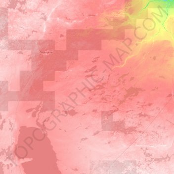 Unorganized Division No. 22 topographic map, elevation, terrain