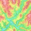 Tulle topographic map, elevation, terrain