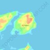 Fiji Island topographic map, elevation, terrain