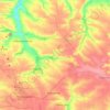 Hrodivka settlement hromada topographic map, elevation, terrain
