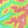 Le Xoulces topographic map, elevation, terrain