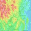 Exeter topographic map, elevation, terrain