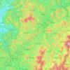 Jinan-gun topographic map, elevation, terrain