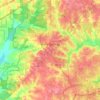 Holly Springs topographic map, elevation, terrain