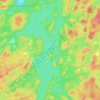 Cygnet Lake topographic map, elevation, terrain