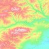 Хонделенский сумон topographic map, elevation, terrain