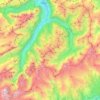 Glarus Süd topographic map, elevation, terrain
