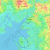 Communauté urbaine de Douala topographic map, elevation, terrain