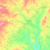 Gonzales County topographic map, elevation, terrain