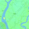 Mathbaria Subdistrict topographic map, elevation, terrain