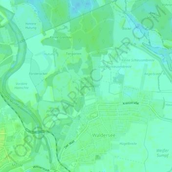 Luisium topographic map, elevation, terrain