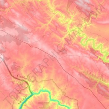 Fonfría topographic map, elevation, terrain