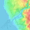 Matosinhos e Leça da Palmeira topographic map, elevation, terrain