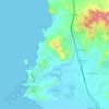 Pucusana topographic map, elevation, terrain