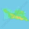 Isla Escudo de Veraguas topographic map, elevation, terrain