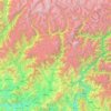 Swat District topographic map, elevation, terrain