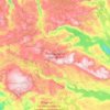 Hallingskarvet nasjonalpark topographic map, elevation, terrain