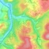 Masbourg topographic map, elevation, terrain
