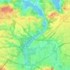 Nissequogue River topographic map, elevation, terrain