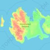Isola Kotel'nyj topographic map, elevation, terrain