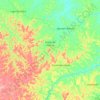 Poção de Pedras topographic map, elevation, terrain