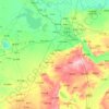 Qian Gorlos Mongol Autonomous County topographic map, elevation, terrain