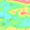Clayhanger topographic map, elevation, terrain
