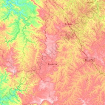 Reserva topographic map, elevation, terrain